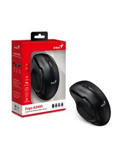 Genius Ergo 8200S, ergonomski bežični miš, crni