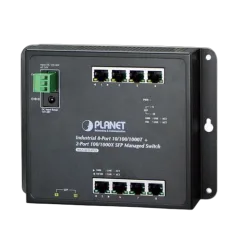 Planet Industrial Wall.mount 8P 2 SFP Managed Switch