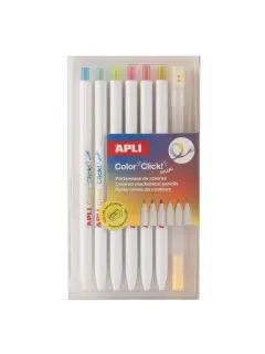 Tehnička olovka Apli višebojne Color Click Mix blister 6/1 20550