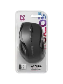 Miš Defender Accura MM-295, optički bežični, crni