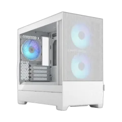 Fractal Design Pop Mini Air RGB TG Clear White, FD-C-POR1M-01