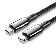 Vention Cotton Braided USB 2.0 C Male to C Male 5A Cable 1,2m, Black