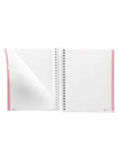 Kolegij blok Miquelrius A6 90g 100L spiralni crte Messages rigid cardboard pink MR4281