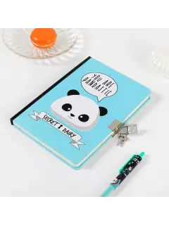 Dnevnik s ključem iTotal A5 80g 96L You are pandastic! sortirano XL1844