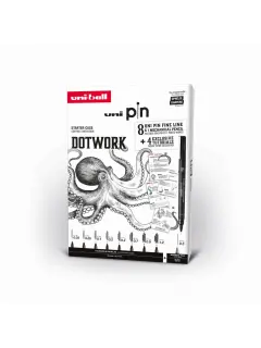 Marker Uni pin gift set Dotwork + tehnička ol M5-228 u kutiji 8/1