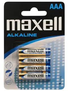 Maxell alkalne baterije LR-3/AAA, 4 komada