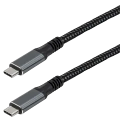 Transmedia USB C 3.2 cable with E-Marker chip, 2m