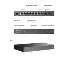 TP-Link JetStream 10-Port Gigabit Smart Switch with 8-Port PoE