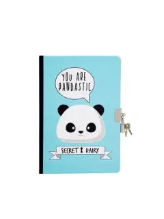 Dnevnik s ključem iTotal A5 80g 96L You are pandastic! sortirano XL1844