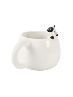 Šalica iTotal Charm Cute animals bijela kravica XL2568