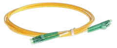 NFO Patch cord, LC APC-LC APC, Singlemode 9 125, G.657A2, Duplex, 3m