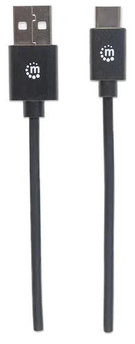 Manhattan kabel USB 2.0 Type-A to Type-C, 3m, crni
