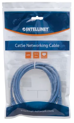 Intellinet Cat6, CCA, U/UTP, PVC, RJ45,1.5m, plavi