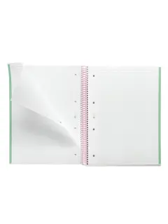 Kolegij blok Miquelrius A4 90g 80L spiralni kocke Gradient Mint & Pink MR4447