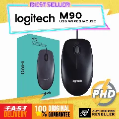 Logitech M90 mouse black, USB