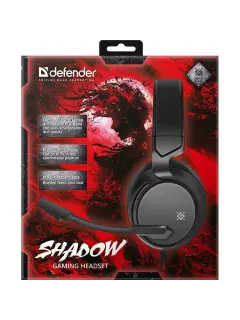 Slušalice Defender Gaming Shadow, mikrofon, crne