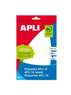 Naljepnica Apli 25x40mm za ručni ispis bijela 10L 1646