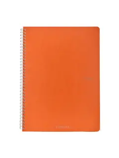 Bilježnica Fabriano Ecoqua original A4 90g 70L spiralna crte arancio 19290213