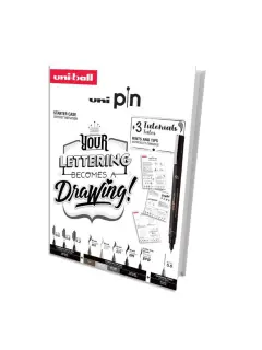 Marker Uni pin gift set Lettering + tehnička ol M5-228 u kutiji 8/1