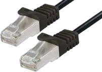Transmedia CAT6a SFTP Patch Cable 2m black