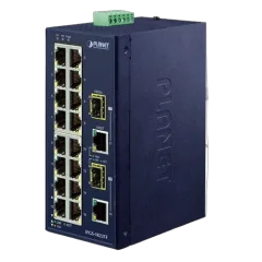 Planet Industrial 16-Port 10 100TX 2-Port Gigabit TP SFP Combo Ethernet Switch