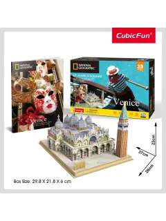 Slagalica 3D Cubicfun Trg Sv. Marka Venecija CBF209803 +8 IGR_KOM