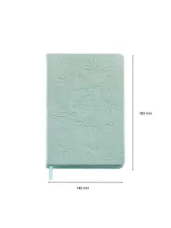 Notes Miquelrius A5 80L 80g čisti reljefno zeleni daisies MR8190