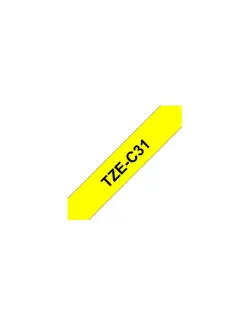 Vrpca Brother p-touch TZEC31 12mm black/fluo. yellow