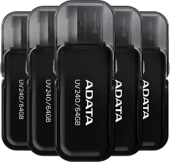 ADATA 64 GB UV240 USB Flash Drive Type-A 2.0 Black