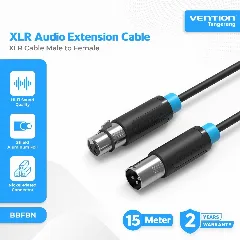 Vention XLR Audio Extension Cable 15M Black