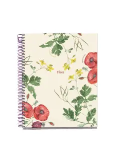 Kolegij blok Miquelrius A5 Botanical Flora Papaver 100L 70g/m2 crte MR4424