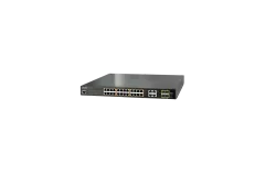 Planet L2 24-Port GbE HP PoE 4 Gig TP SFP Mngd Switch (440W)