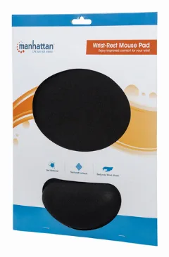 Manhattan ergonomska podloga za miša, gel, crna