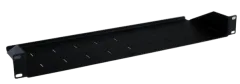 Masterlan fixed perforated shelf. 1U, 19", depth 150mm, load capacity 15kg, black