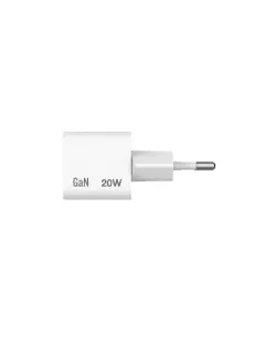 Punjač zidni Verbatim Mini GaN #32395 USB-C PD 20 W, EU, bijeli