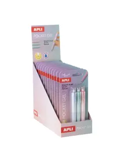 Kemijska olovka Apli pocket gel blister, plavi ispis 3/1 20499