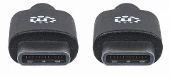 Manhattan kabel USB 2.0 Type-C, 3A, 60W, 2m, crni