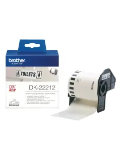 Rola Brother DK-22212 bijela rola s crnim ispisom 62 mm x 15,24 m
