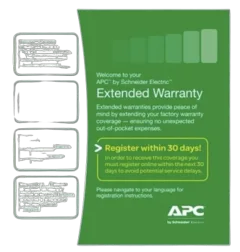 APC 1 Year Warranty Extension Easy UPS SRV SRVS Level 03