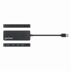 Manhattan Hub 4-Port USB 3.0 Type-A, crni