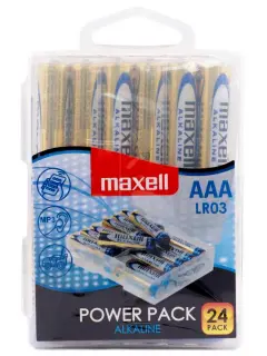 Maxell alkalne baterije LR-3/AAA, 24 komada, box