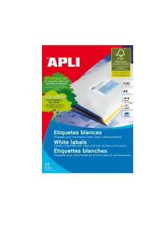 Naljepnica Apli 38x21,2mm bijela 100L 3127/1283