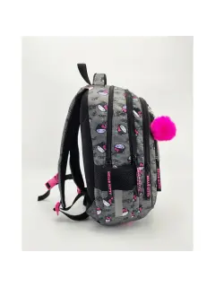 Ruksak školski St.Right Hello Kitty 16" sivi