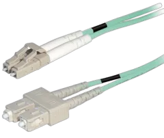 Transmedia Fibre optic MM OM4 Duplex Patch cable LC-SC 3m