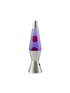 Lava lampa iTotal LED srebrna u ljubičastoj boji XL3327
