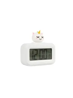 Sat budilica iTotal Unicorn digitalni bijeli XL2838