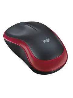 Logitech M185 bežični optički miš, crvena