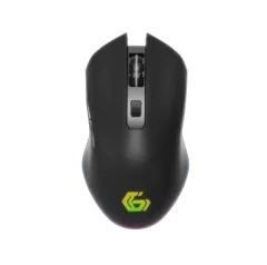 Gembird 6-button rechargeable wireless RGB gaming mouse "Firebolt", black