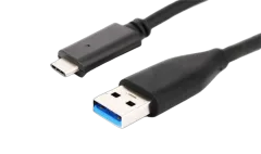 NaviaTec USB 3.0 C muški na A muški kabel, 2m, crni
