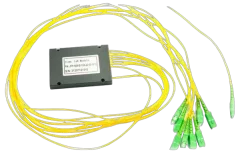 NFO Fiber Optic PLC Splitter, 1:8, ABS Module, SM, G657A, 1m, SC APC